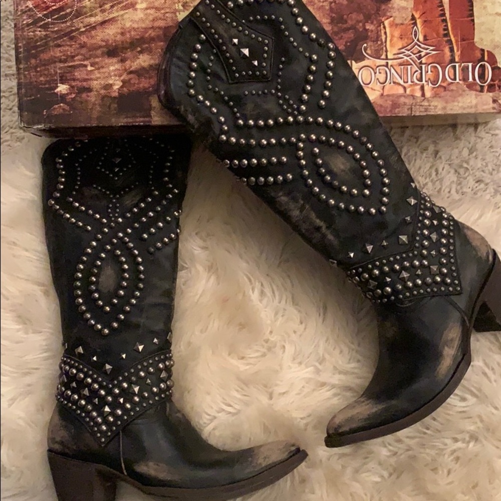 GORGEOUS BLACK OLD GRINGO BOOTS